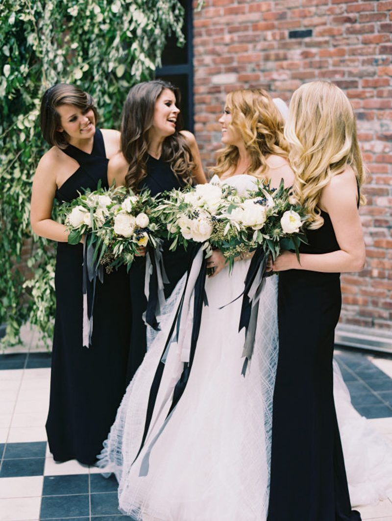 Black and White Raleigh Wedding
